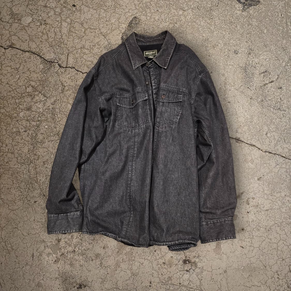 90s Eddie Bauer 데님 셔츠 자켓 상품이미지1
