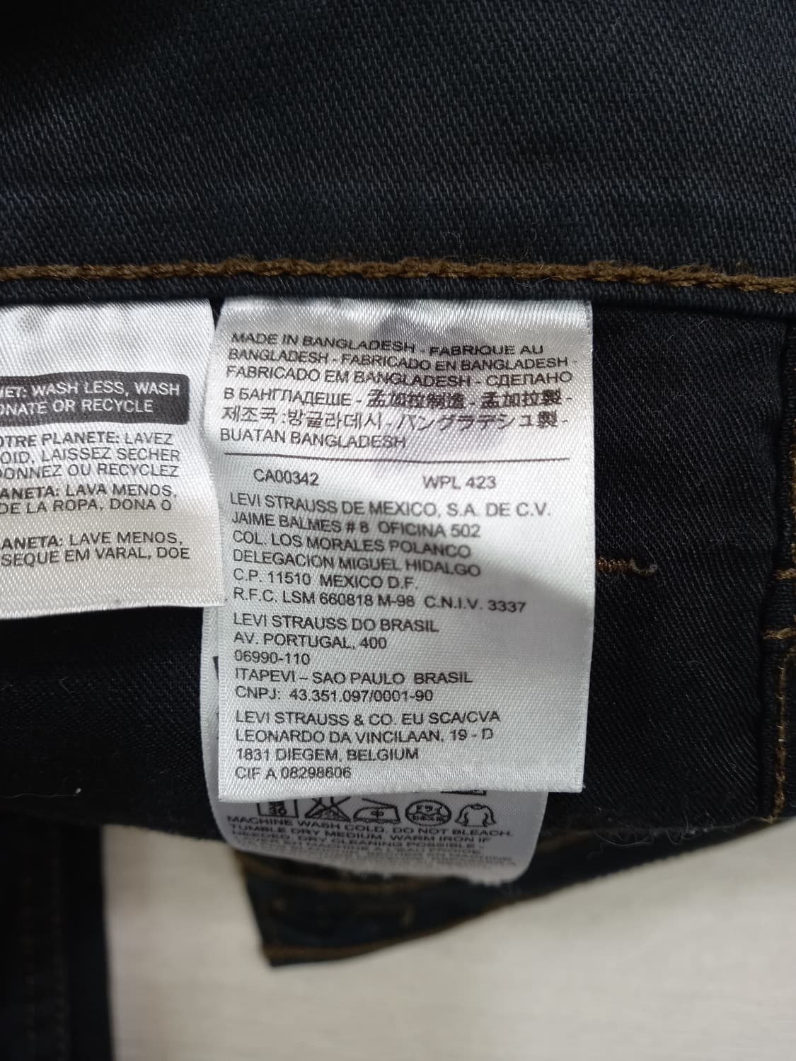 32 리바이스511 스판 슬림일자진 블랙 32-307 상품이미지8