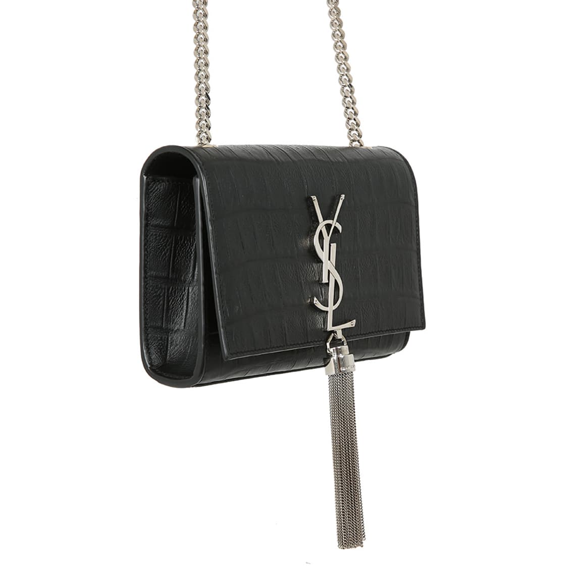 생로랑 케이트 미니백 엠보싱 크로커다일 태슬 체인 크로스백 354120 상품이미지6