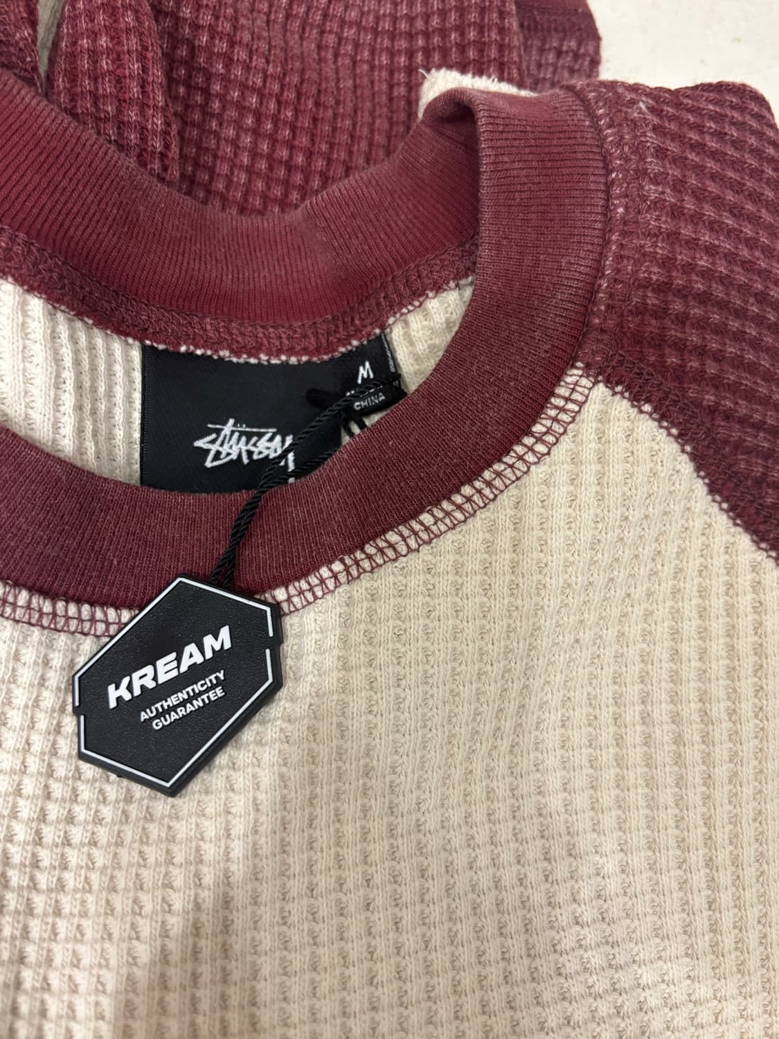 스투시 써멀 투톤 롱슬리브 오프화이트 상품이미지2