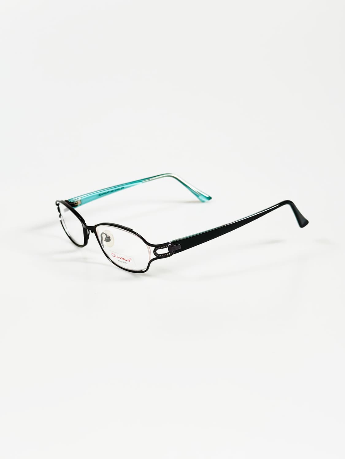 CAMO FASHION 건메탈 슬림 스퀘어 프레임 빈티지 안경 상품이미지3