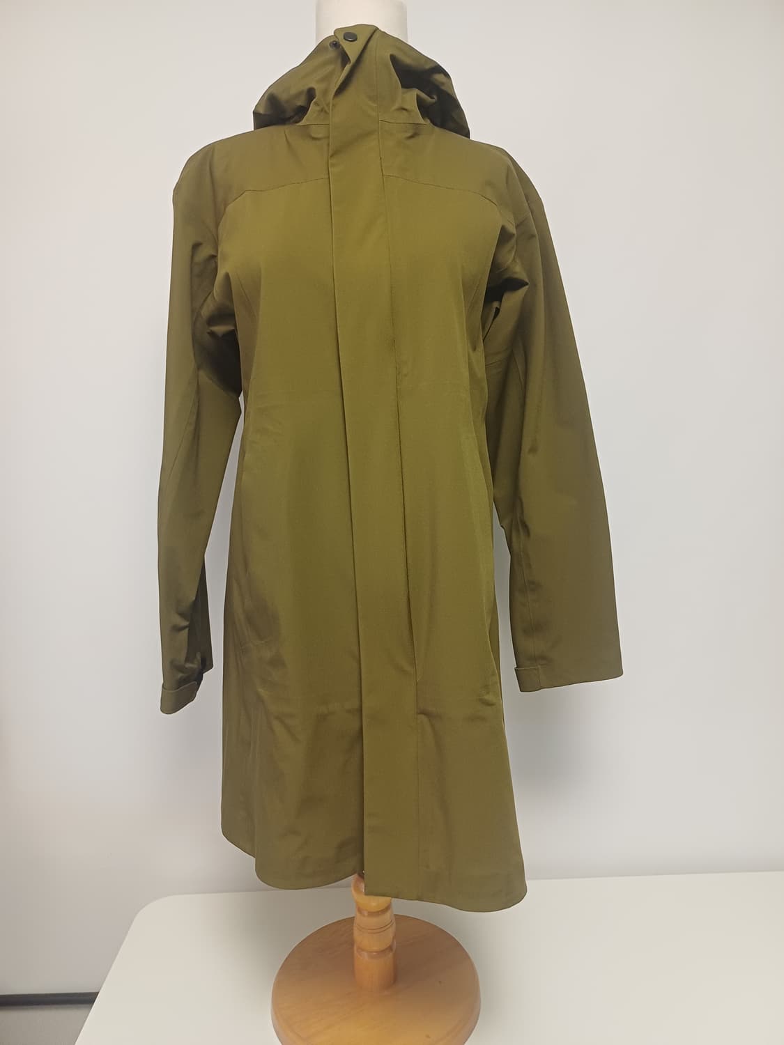 초S급 [심테이핑/방수] 무인양품 MUJI 발수 후드 코트 (올리브/S) 상품이미지1
