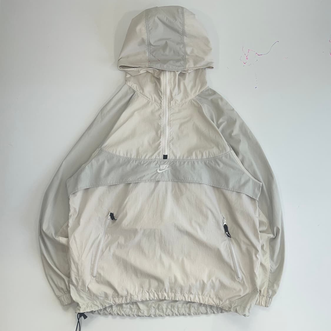 Nike 나이키 아이보리 배색 아노락 상품이미지3