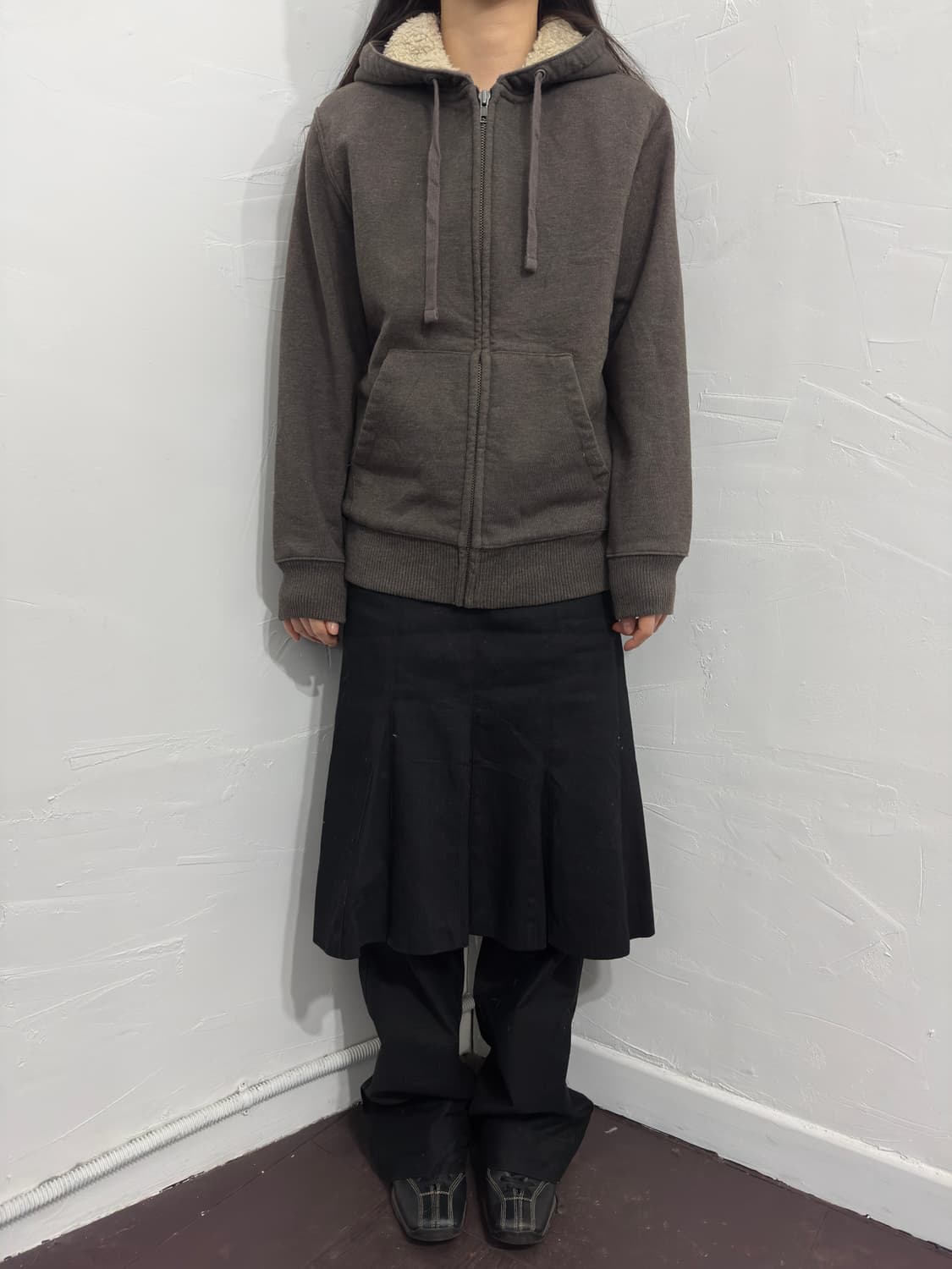 gap brown hood zipup 상품이미지3