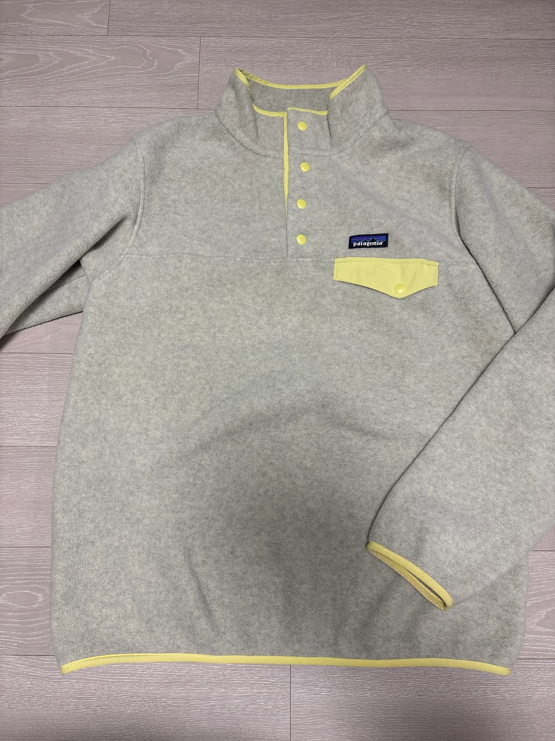 파타고니아 라이트웨이트 신칠라 스냅-T 플리스 풀오버 오트밀 헤더 상품이미지3