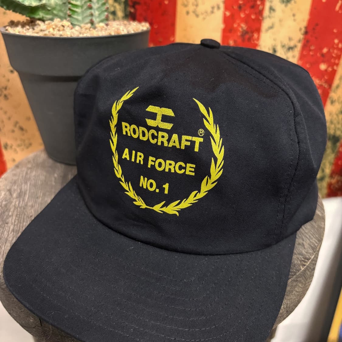 밀리터리 90s 에어포스 항공정비 6패널 노벨티 캡 N256 상품이미지2