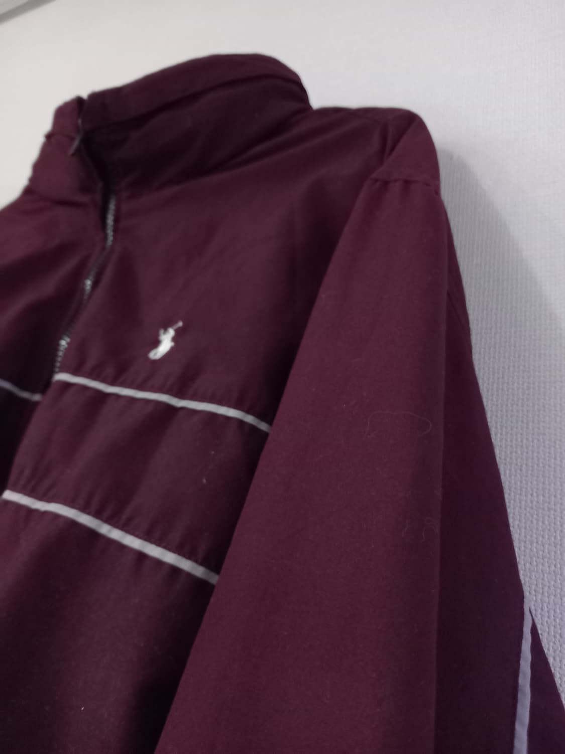 빈티지 폴로 POLO 마룬 크롭 여자 트랙탑 저지 져지집업 90/S 상품이미지2