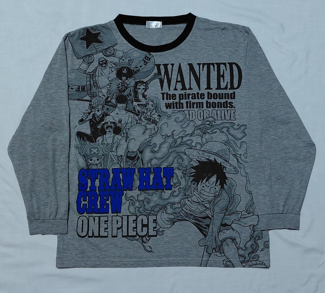 [160] 원피스(ONE PIECE) 밀짚모자 일당 그래픽 롱 슬리브 상품이미지1