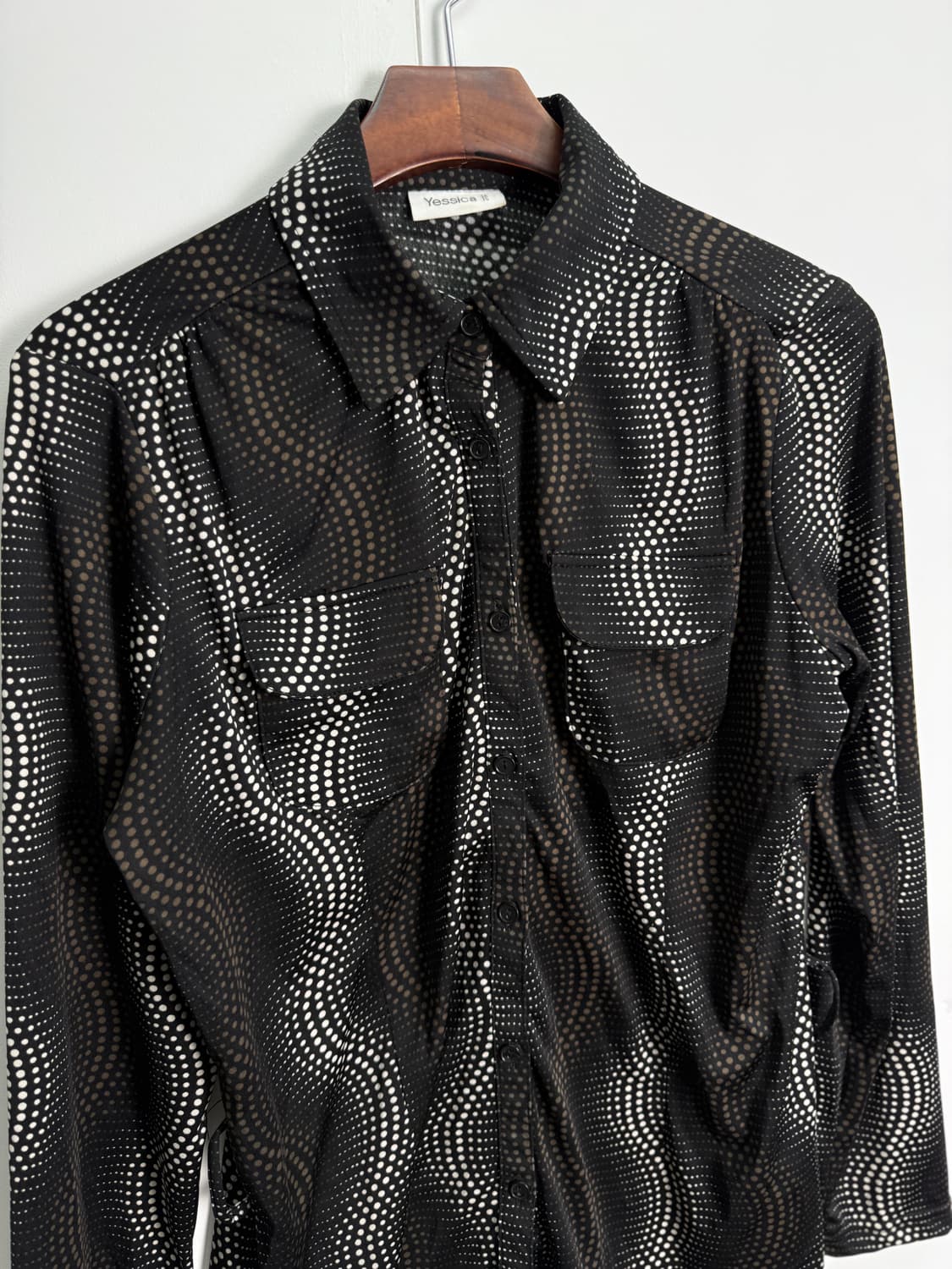  yessica 폴카 웨이브 블라우스 상품이미지2