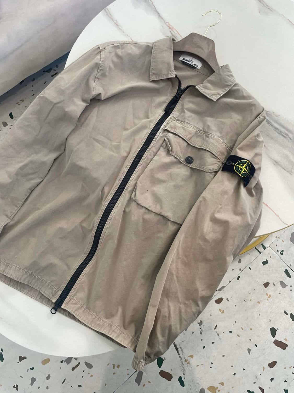 [2XL] 스톤아일랜드 올드이펙트 오버셔츠 자켓 상품이미지1