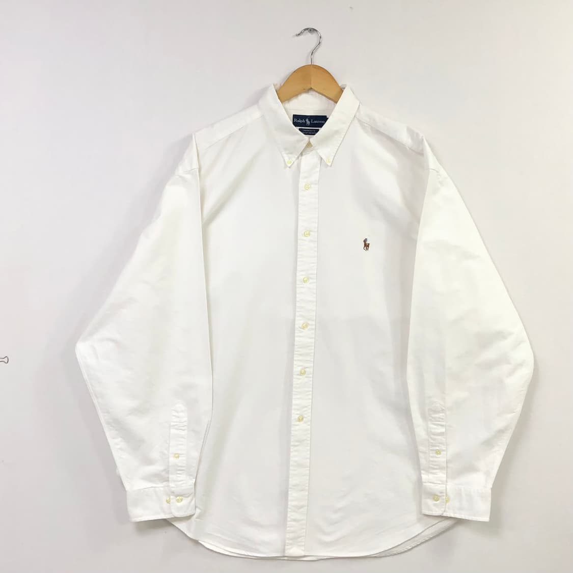 Xxl 폴로 옥스포드 화이트 빅셔츠 상품이미지2