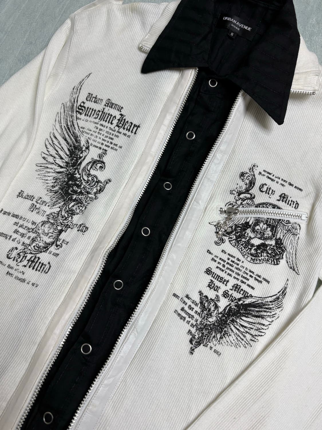 일본빈티지 y2k 날개 투웨이셔츠 상품이미지2