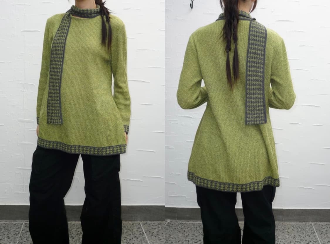 빈티지 스카프 니트 상품이미지1