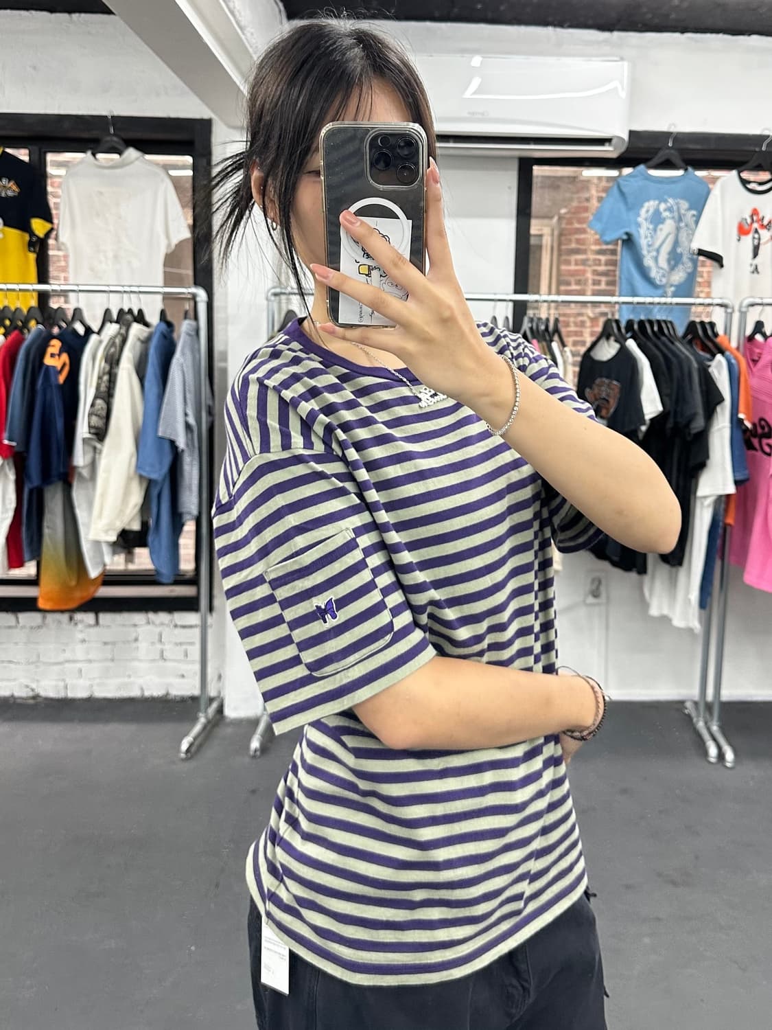 니들스 스트라이프 티셔츠 상품이미지4