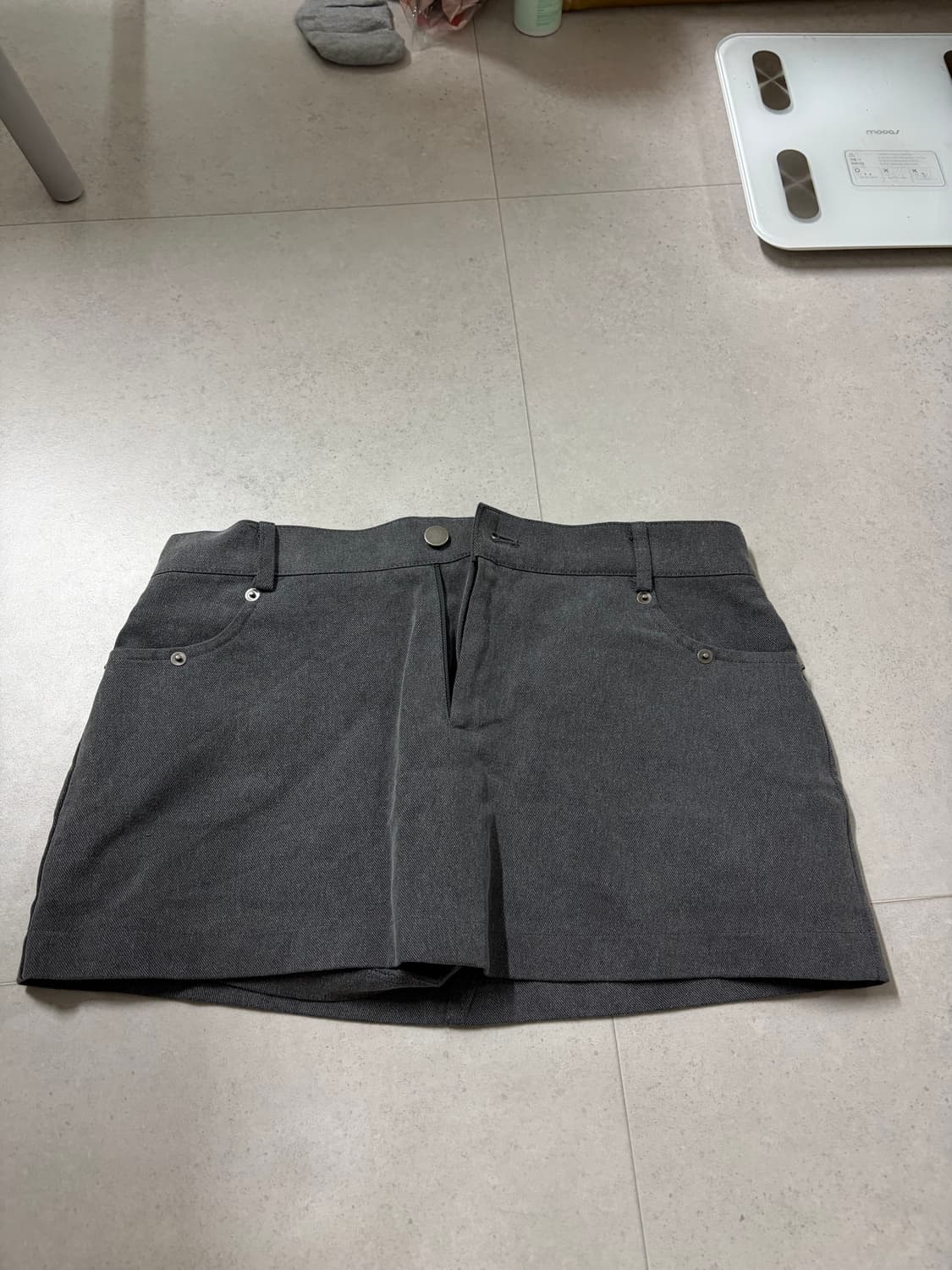 아워캐비넷 치마 그레이 m 상품이미지1