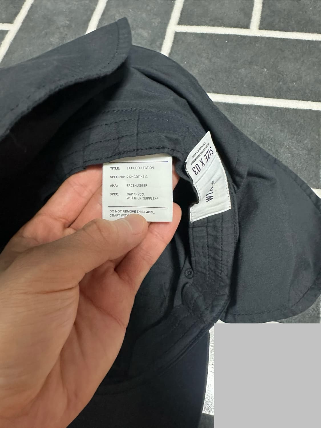 더블탭스 wtaps 21페이스허거 블랙 3사이즈 상품이미지2