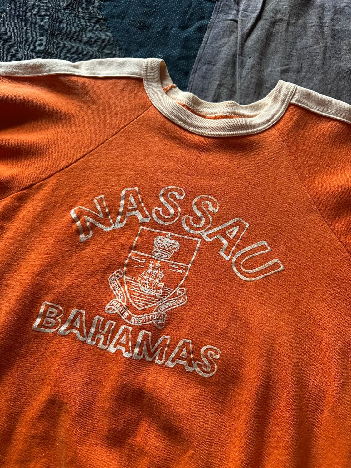 60s USA Vintage Half Sweat Shirt 상품이미지4