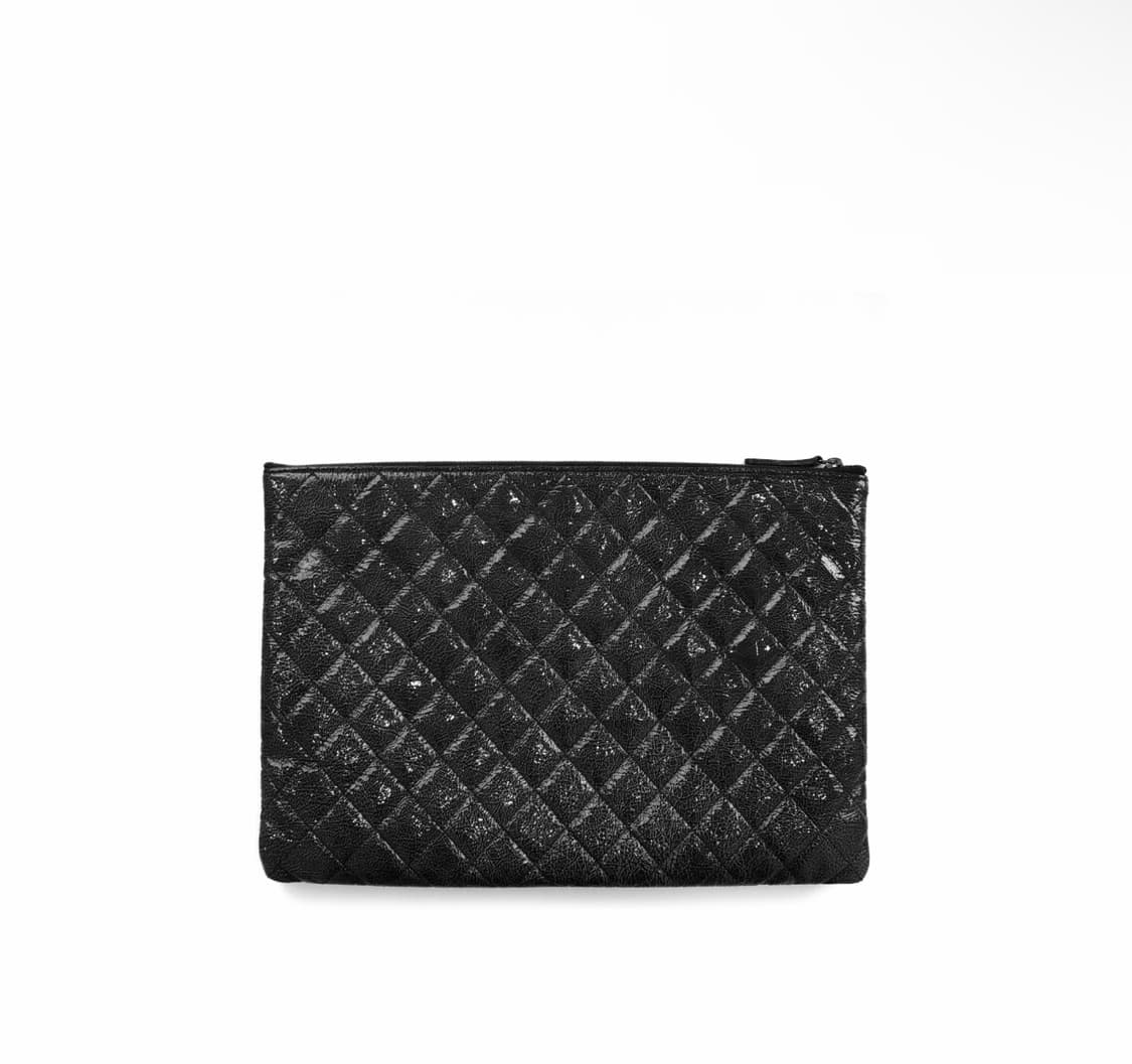 Chanel 샤넬 여성 달라스 링클 은장 페이던트 클러치 블랙 라지 상품이미지2