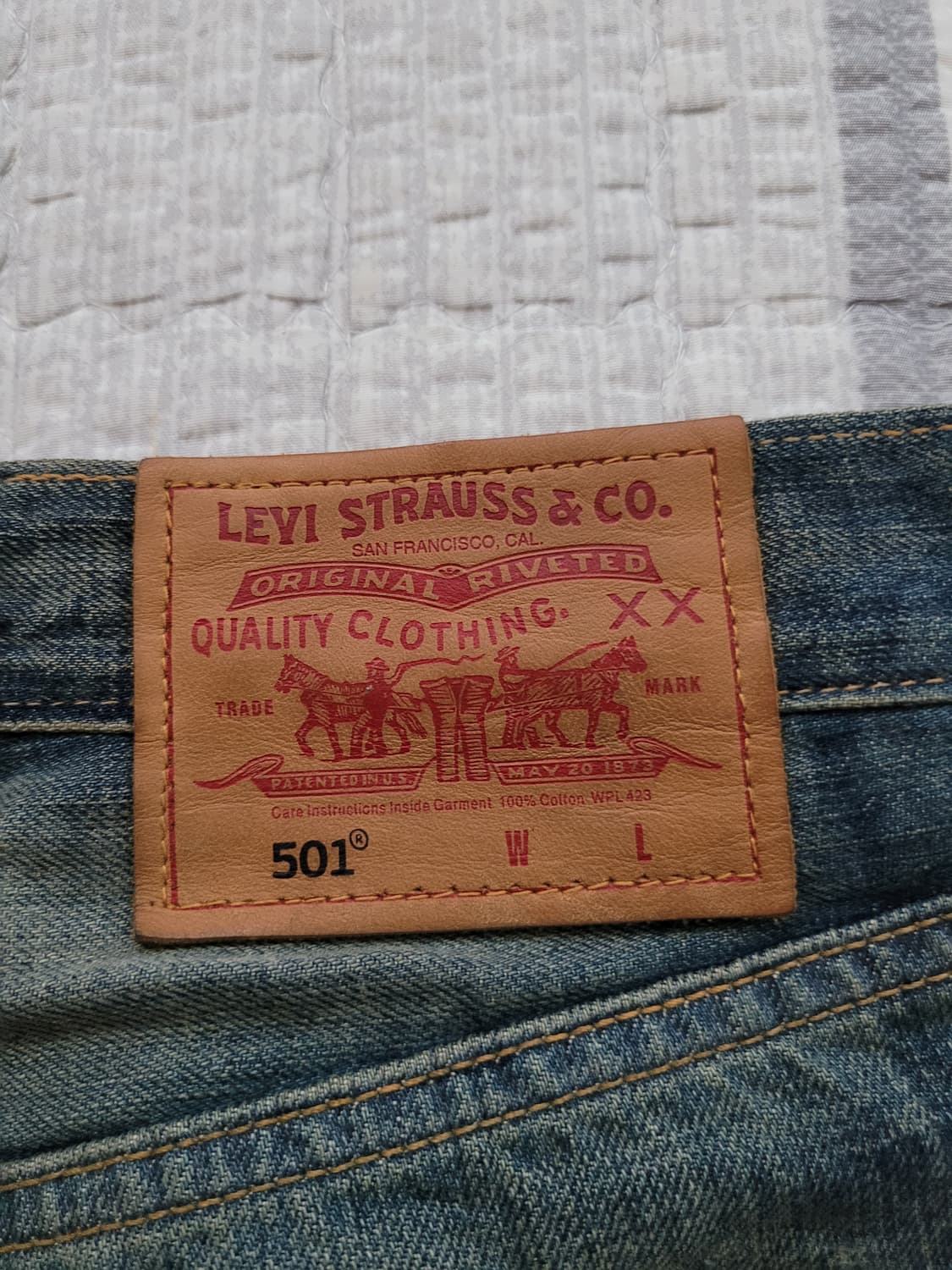 리바이스 47501 리미티드에디션 워크웨어 데님 탭30 실28 상품이미지9