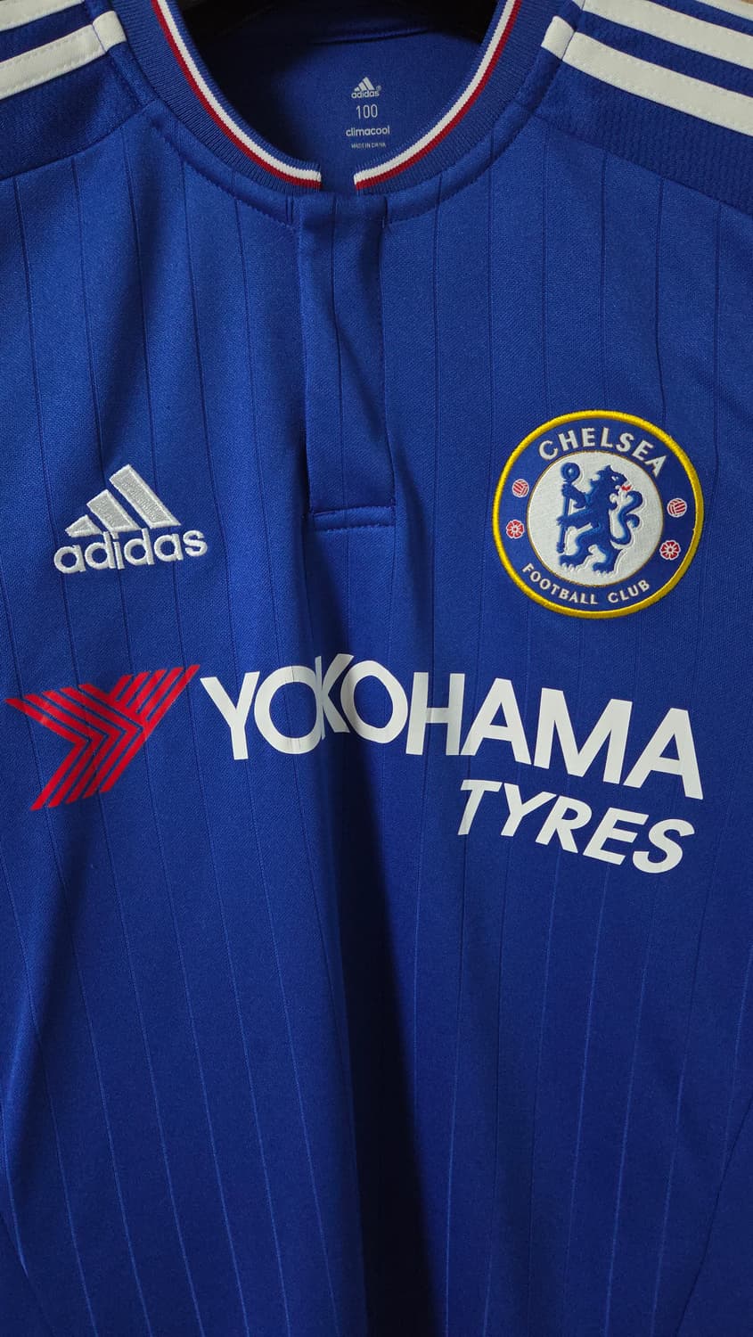 (착샷) 아디다스 첼시 유니폼 긴팔 져지 15 16 시즌 레트로 상품이미지7
