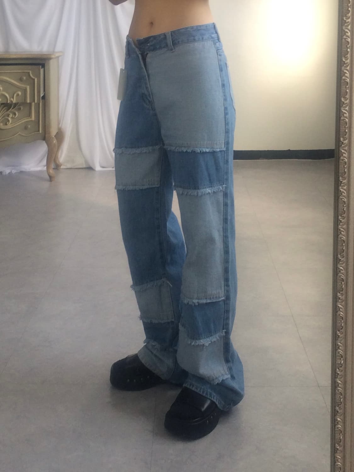 Patch work denim pants 상품이미지8