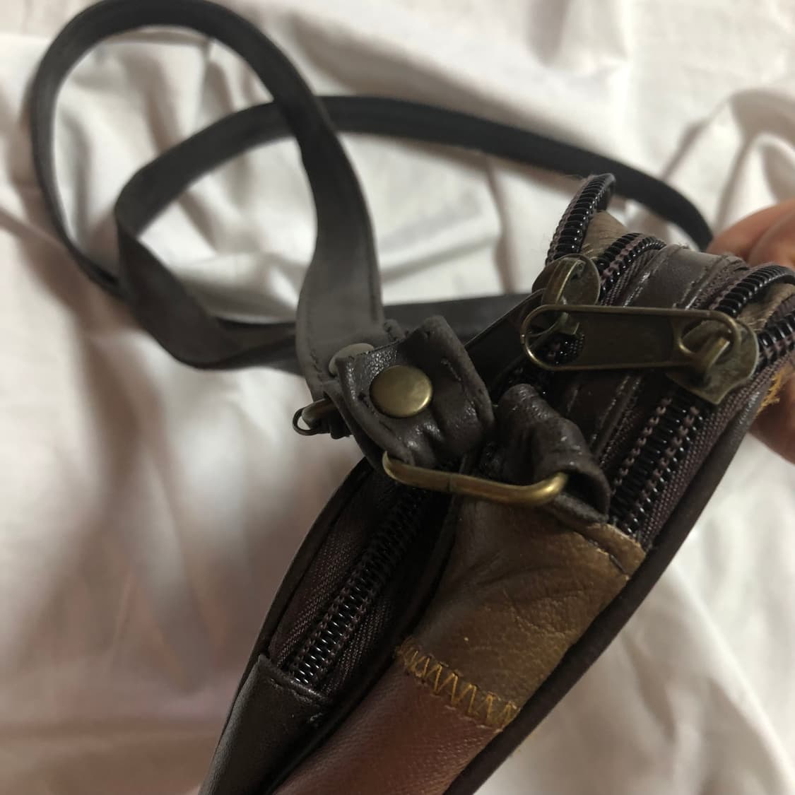 Vintage 💿 camel patch mini ba 상품이미지5