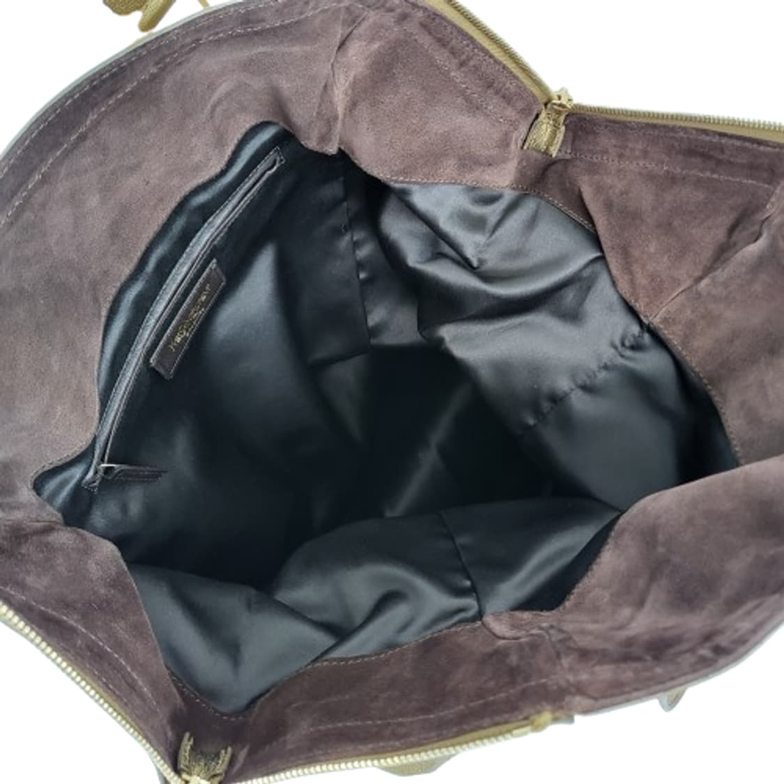 정품 생로랑(입생로랑) 샴페인골드 가죽 다운타운 백 상품이미지10