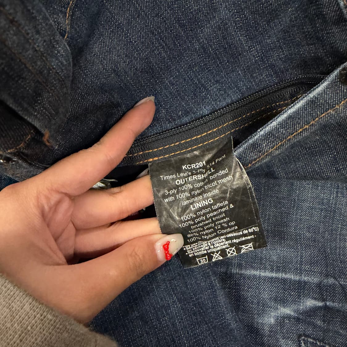 [정품/M] 리바이스 X 686 514 스키 보드 데님 팬츠 상품이미지5