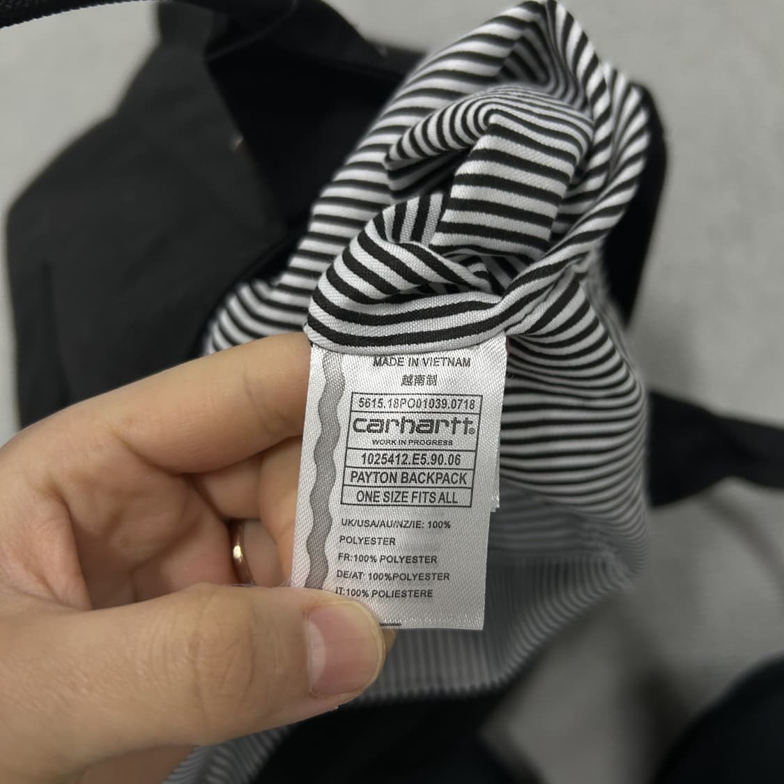 칼하트 블랙 토트백 새상품 택 O 상품이미지5