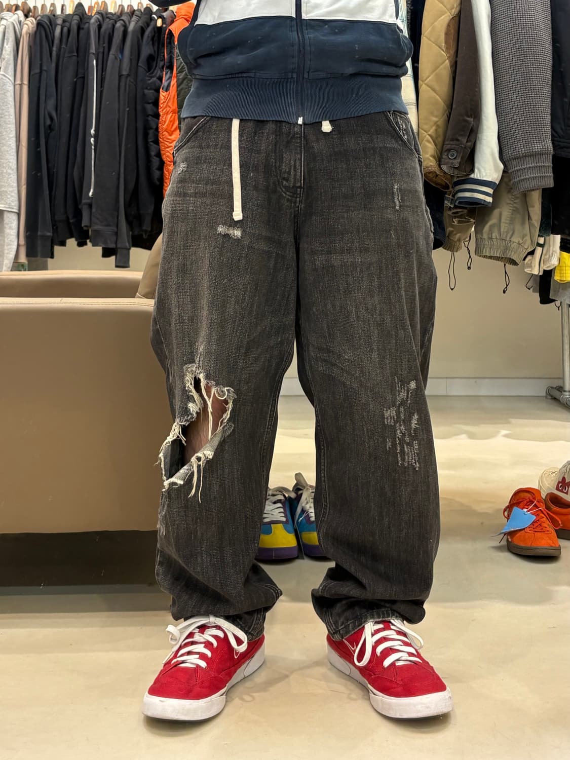 21aw 빔즈 ssz 커스드 데님팬츠 상품이미지8