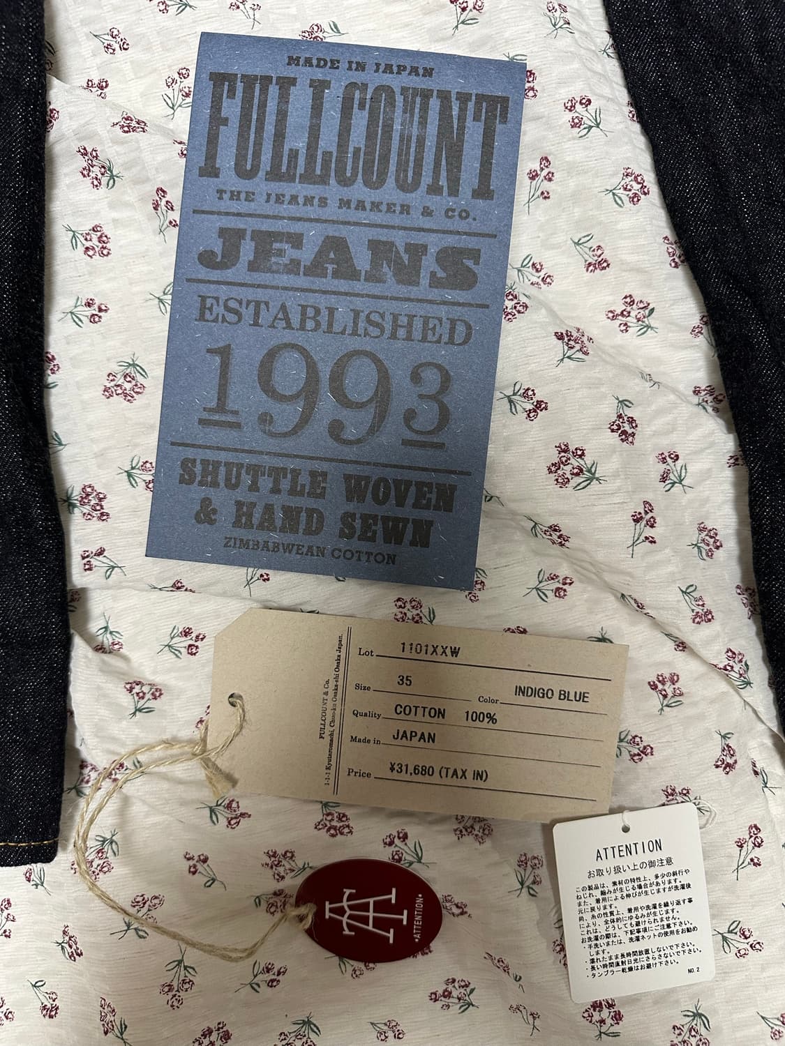 풀카운트 1101XXW 15.5OZ 35x34 상품이미지7