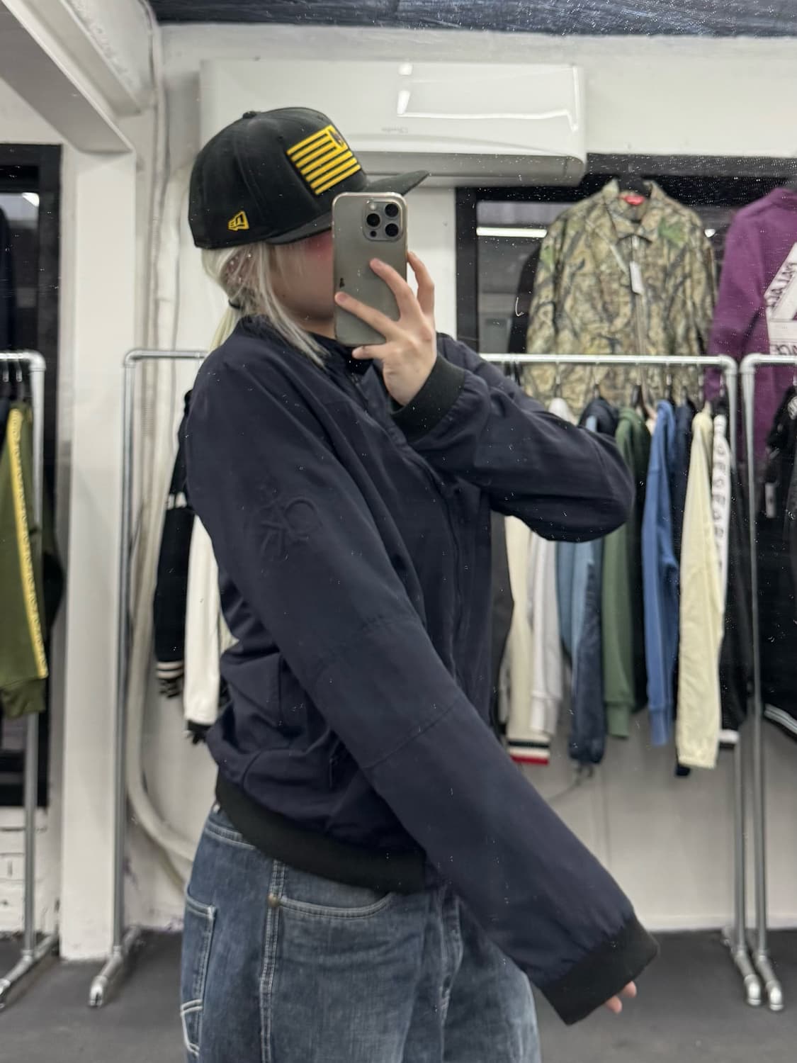 캘빈 클라인 사이드로고 블루종 상품이미지1