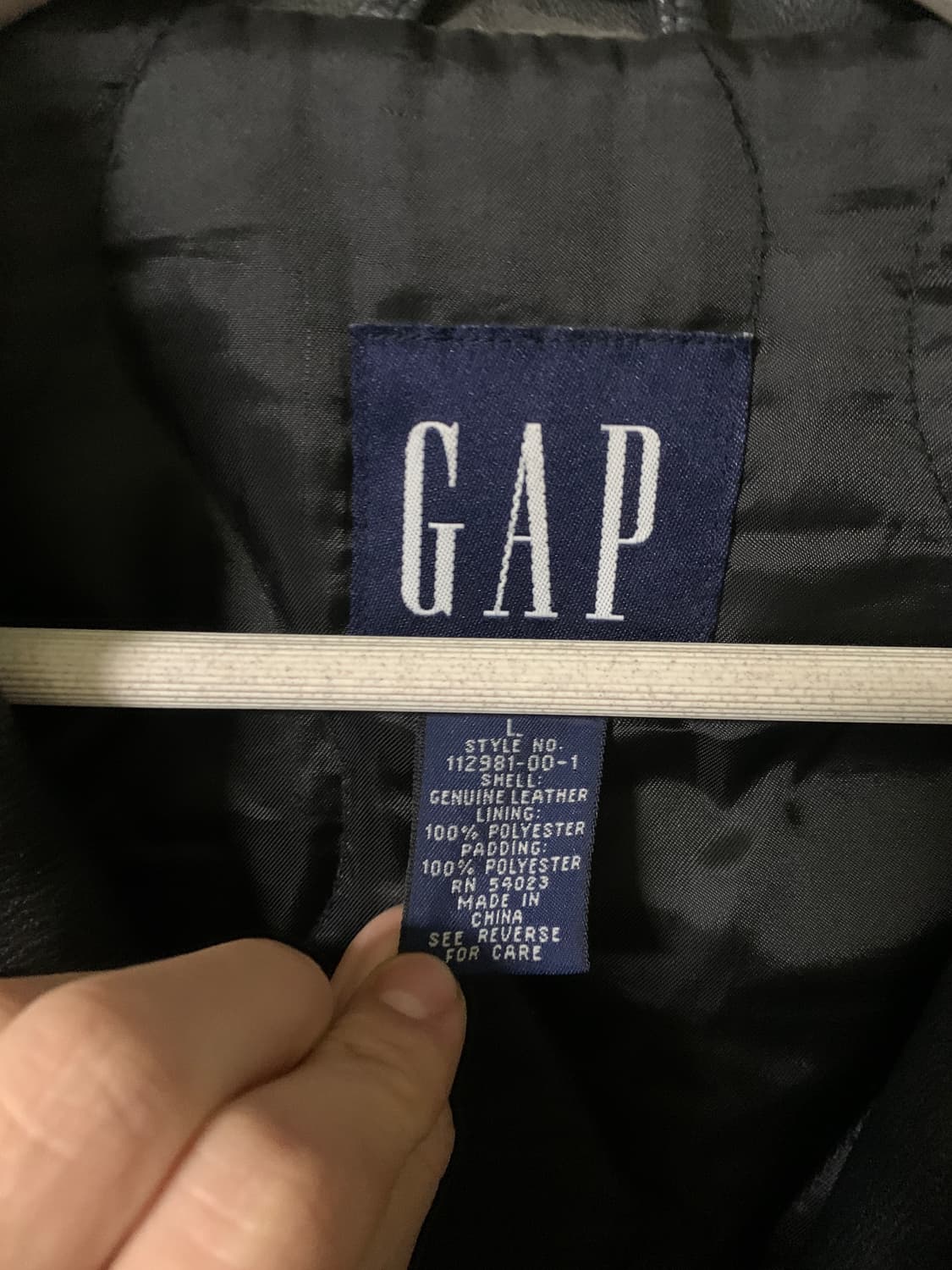 올드 갭 레더 가죽 카 코트 L 상품이미지2