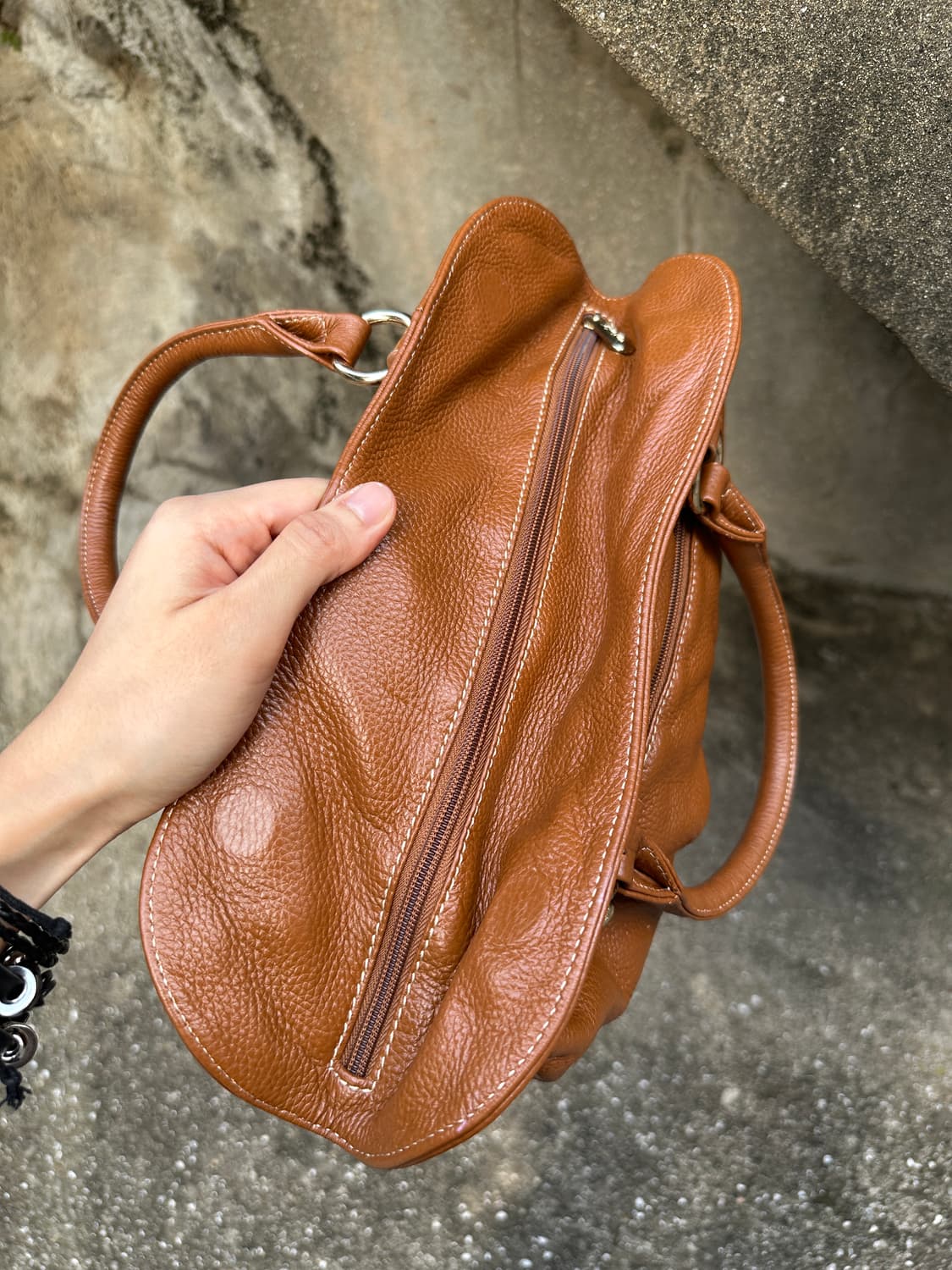 Rhizfiza vintage brown leather bag 상품이미지6