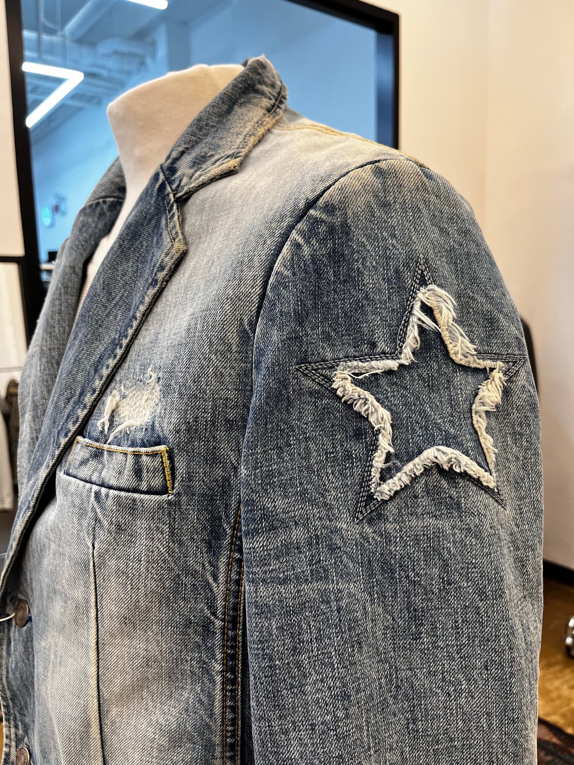 재패니즈 빈티지 데님 블레이져 자켓 상품이미지3