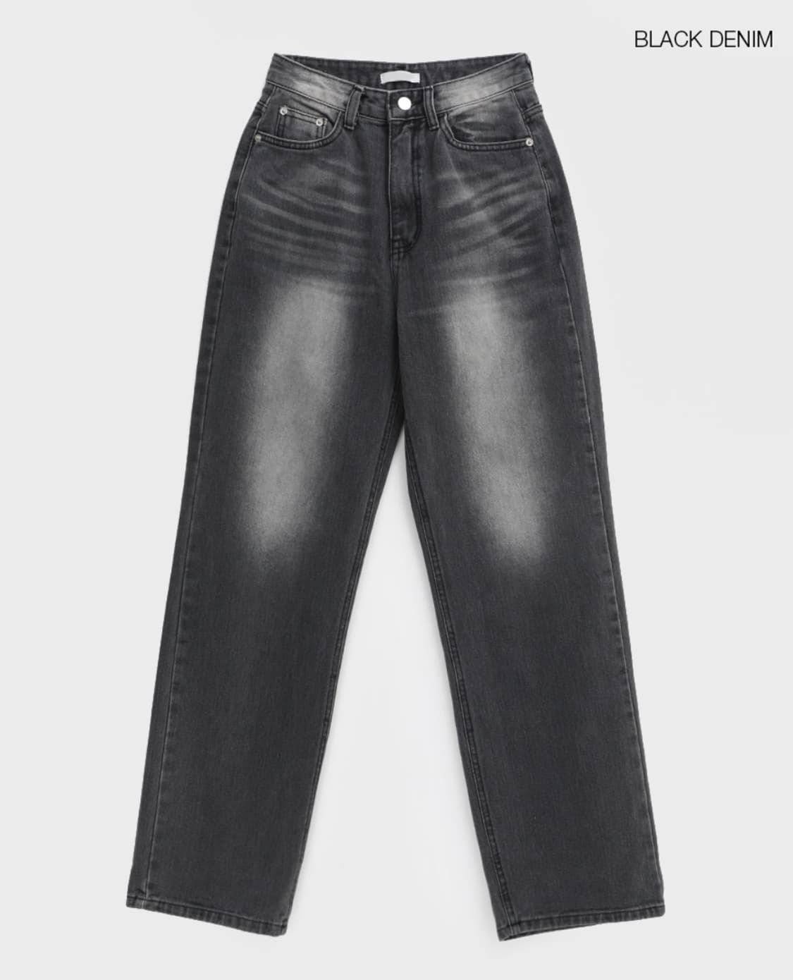 블랙업 워싱 와이드 팬츠 s 상품이미지1