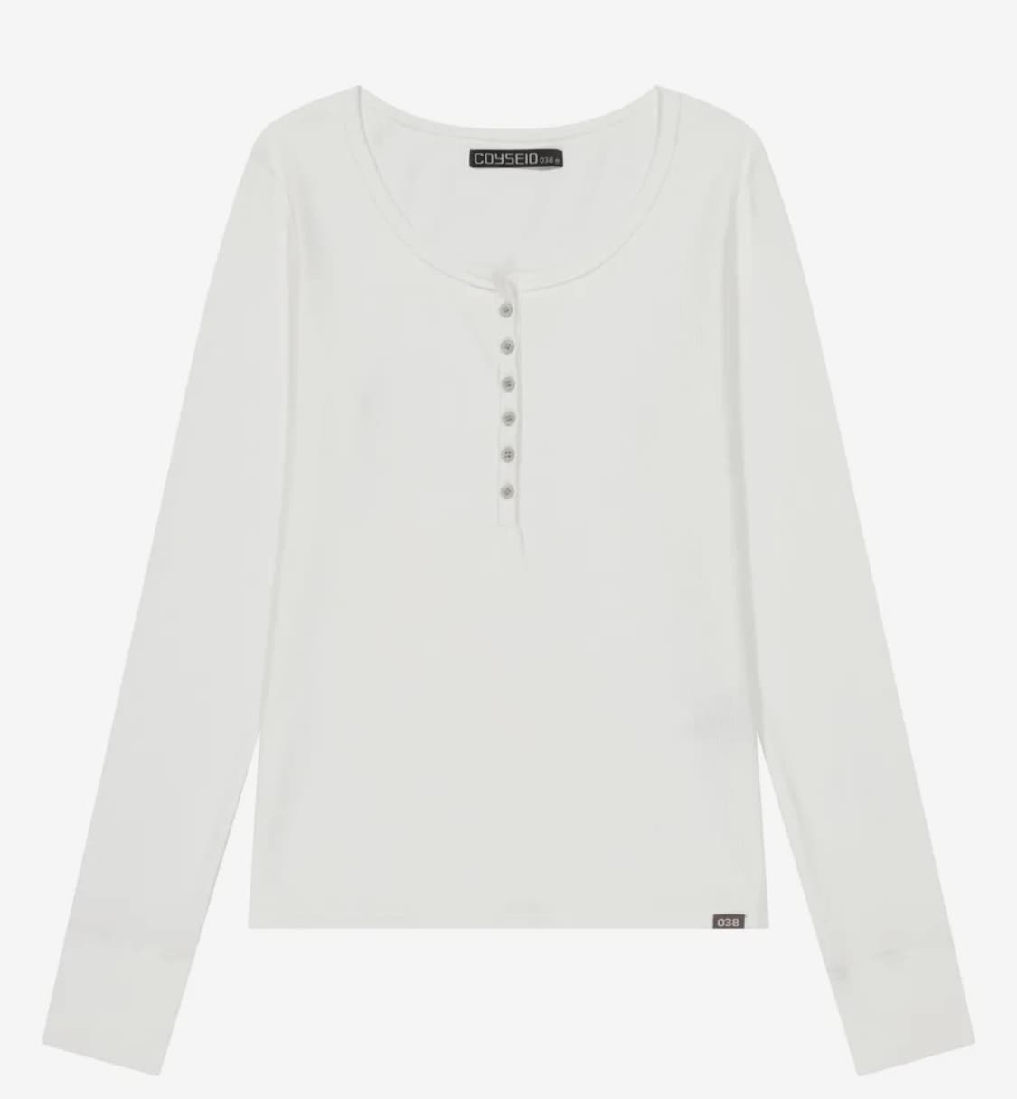 코이세이오 038 BUTTON LONG SLEEVE WHITE 상품이미지1