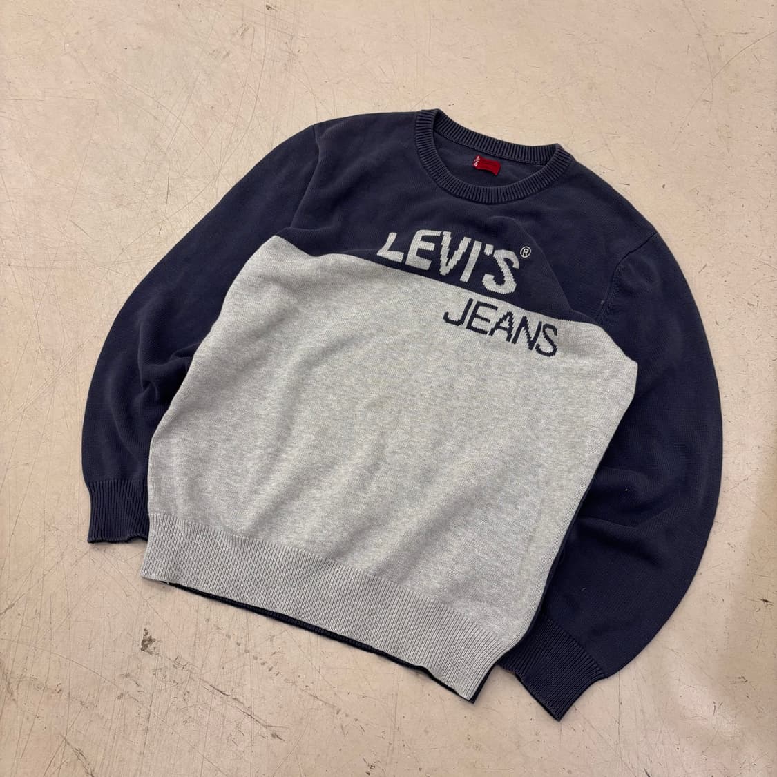 리바이스 진스 투톤 니트 상품이미지1