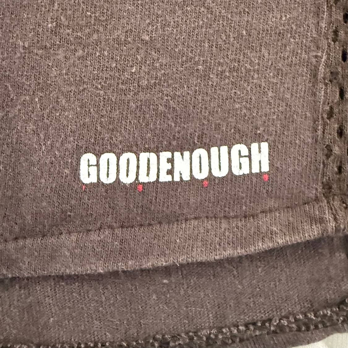 GOODENOUGH 1999 Mesh T shirts Brown L 상품이미지2