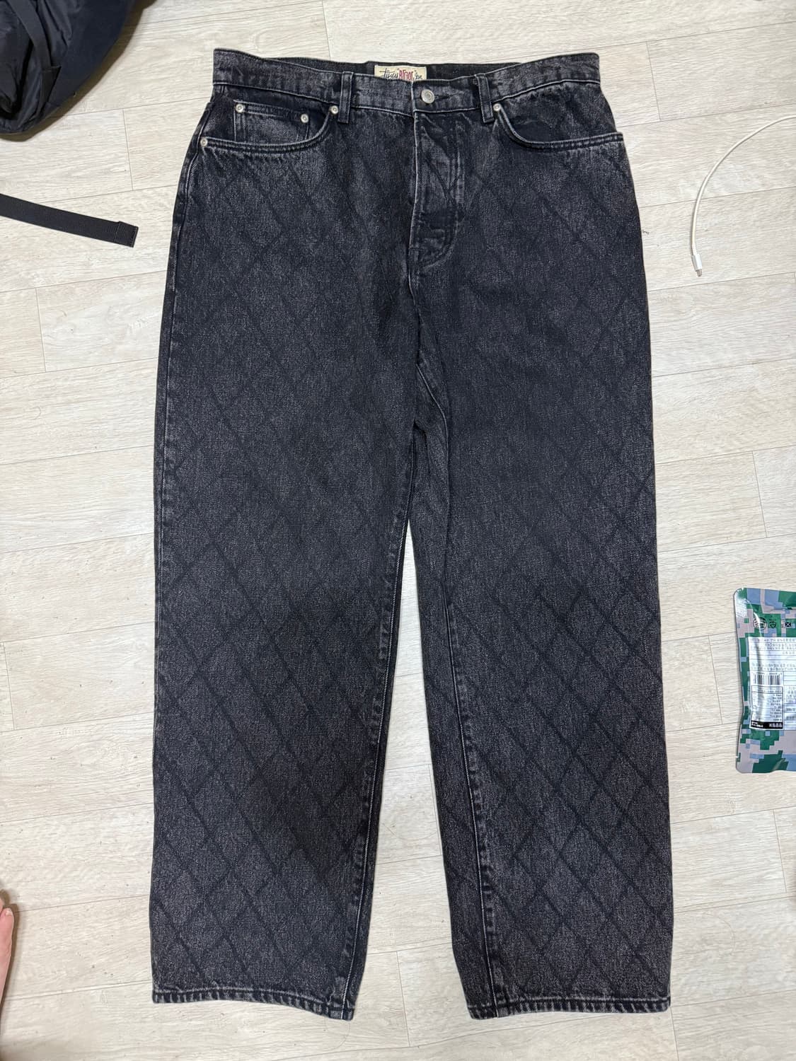 스투시 빅 올진 32사이즈 퀼티드 블랙  상품이미지1