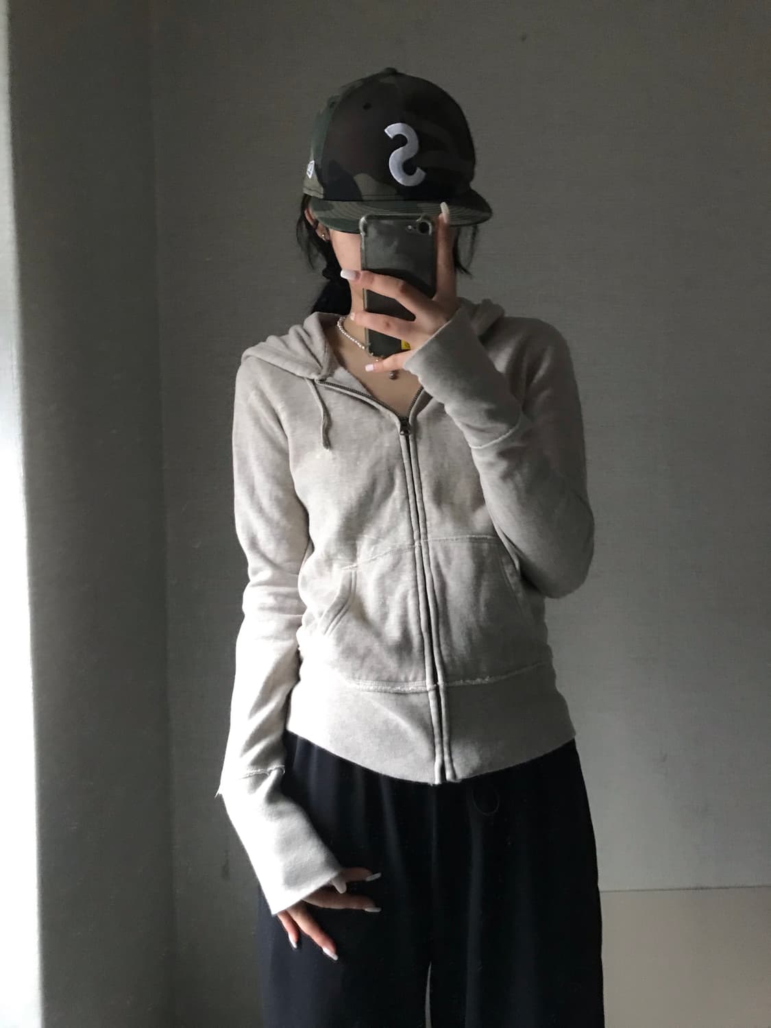 폴로 진스 오트밀 후드집업 상품이미지4