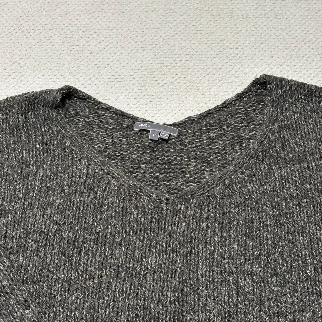 Vince 투톤 그레이 니트 S 상품이미지2