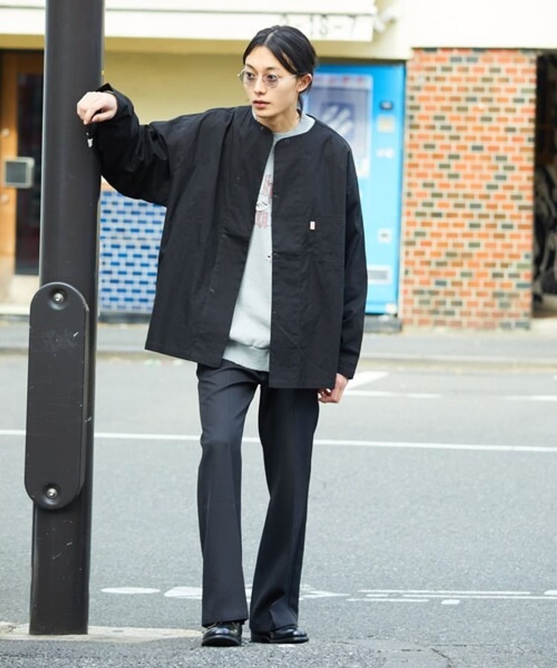 힌슨 HINSON Dot Button Shirt 상품이미지2