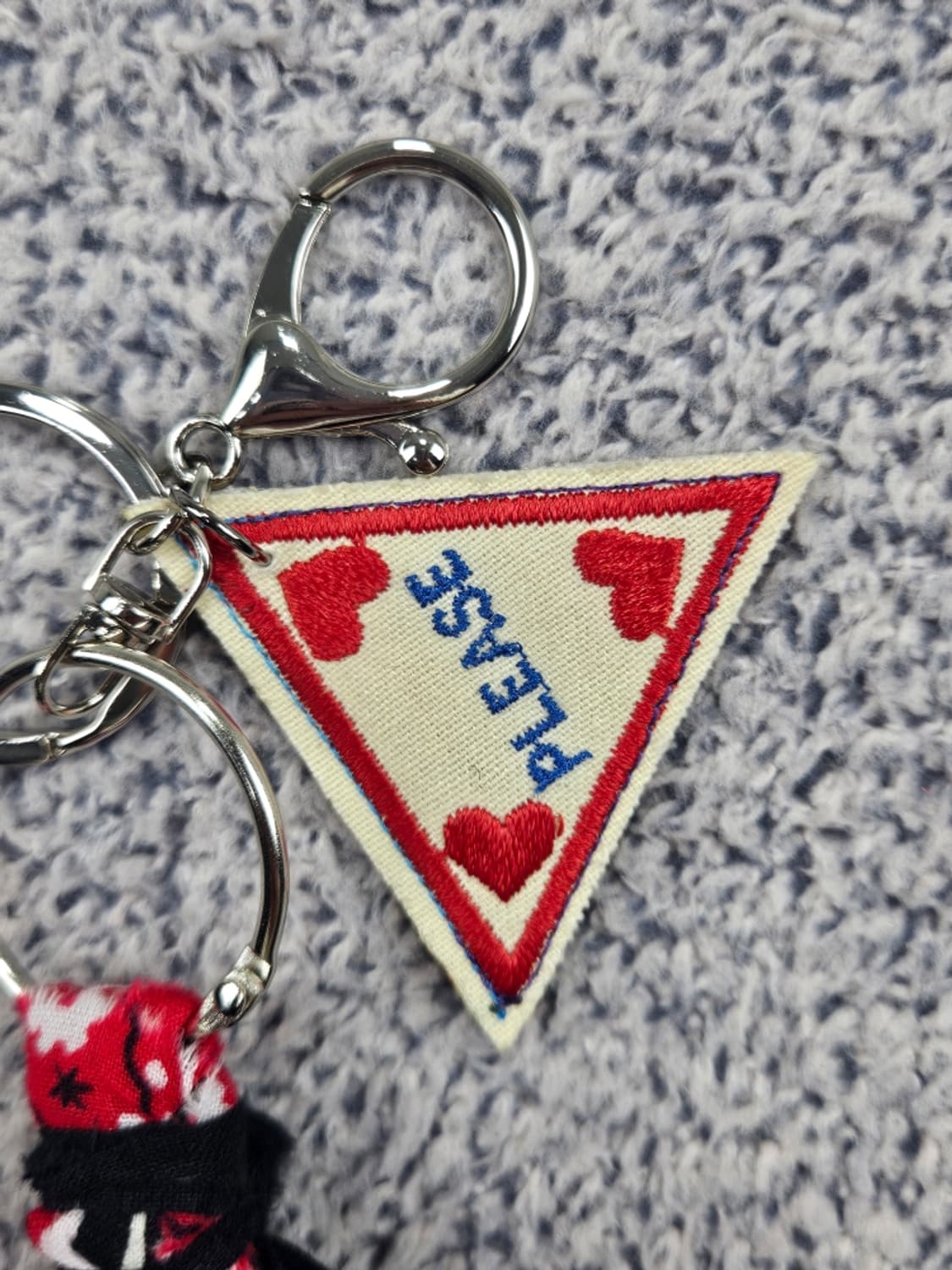 핸드메이드 커스텀 패치 반다나 카라비너 키링 ( OS ) / 11679 상품이미지3