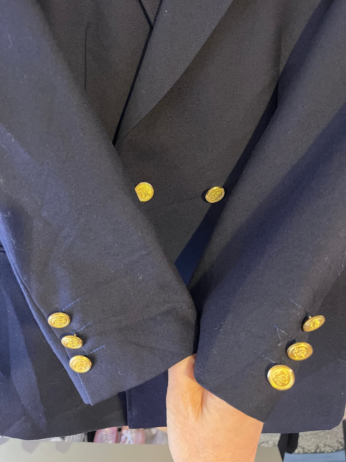 제이프레스 더블브레스티드 금장 트윌 자켓 상품이미지3