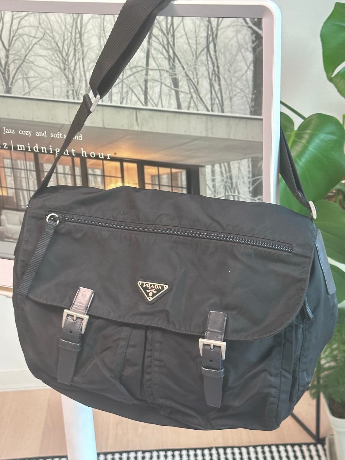 프라다 메신저백 나일론 포코노 테수토 숄더백 남녀공용 상품이미지7