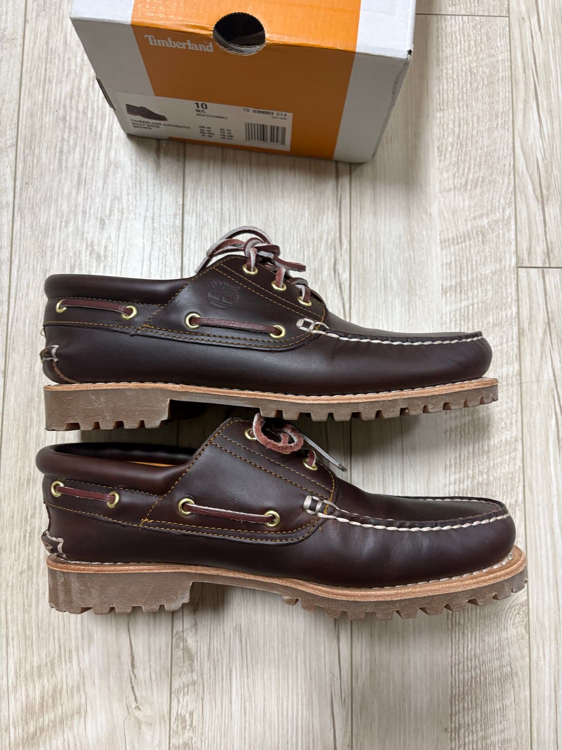 팀버랜드 3아이 보트슈즈 브라운 280 상품이미지3