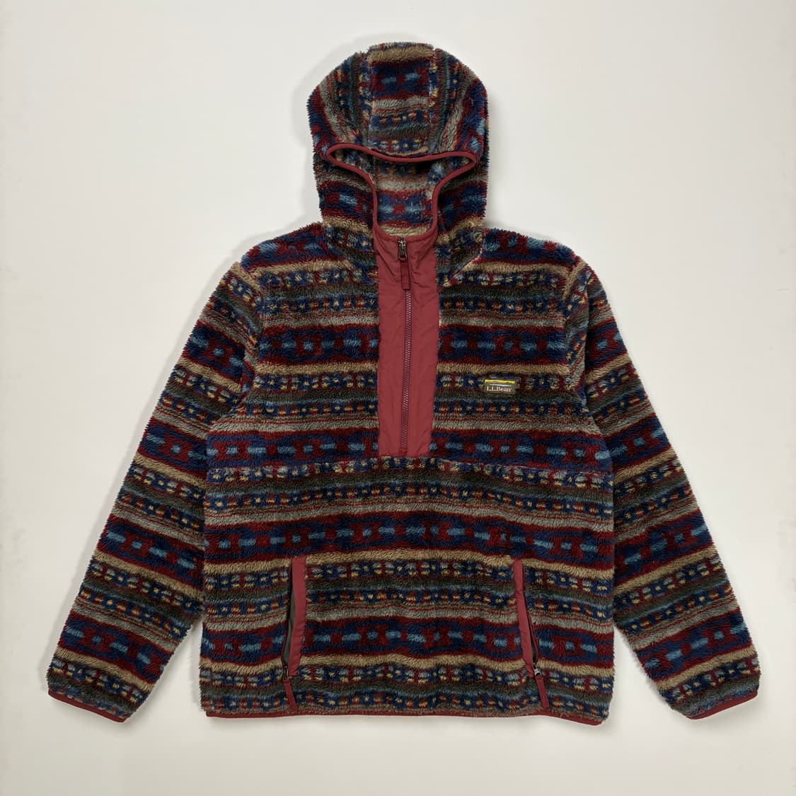 10s 엘엘빈 패턴 플리스 하프집업  상품이미지1