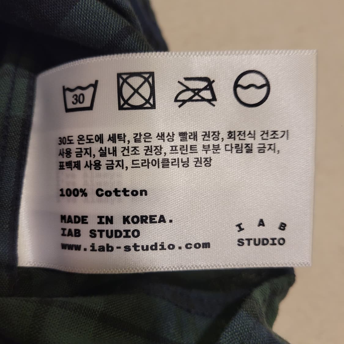 아이앱스튜디오 블랙워치 타탄 셔츠 L 상품이미지6