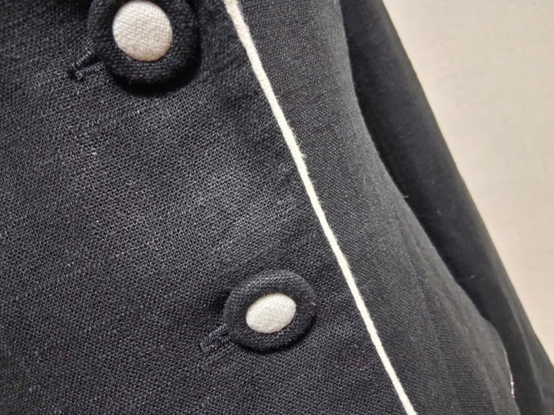 로라 애슐리 여성 춘추 린넨쟈켓 흰선라인배색 블랙숏쟈켓 4455 상품이미지7